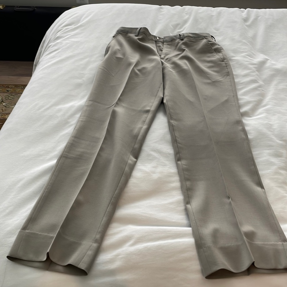 Jos A Bank slim fit 29R neutral wool dress slacks. Worn only once